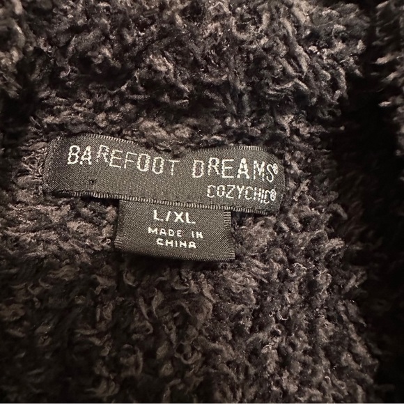Barefoot Dreams CozyChic Cocoon Cardigan Carbon Dark Gray Black Size L/XL - Picture 5 of 7